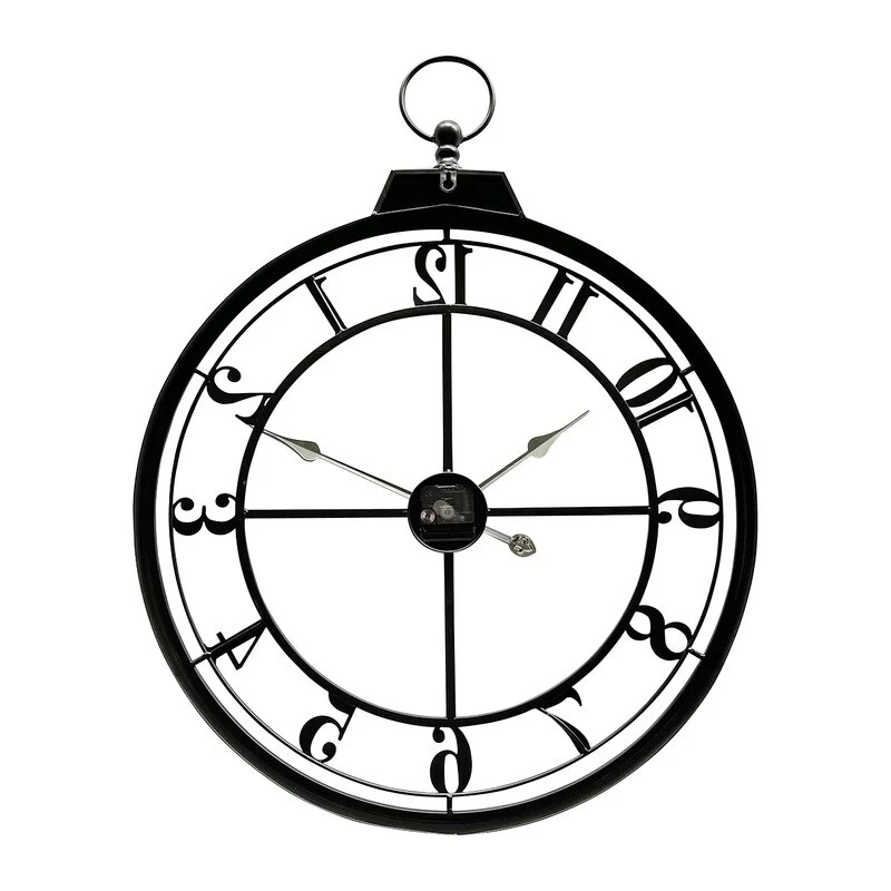 Selene Round Metal Modern Farmhouse Wall Clock - 30.5