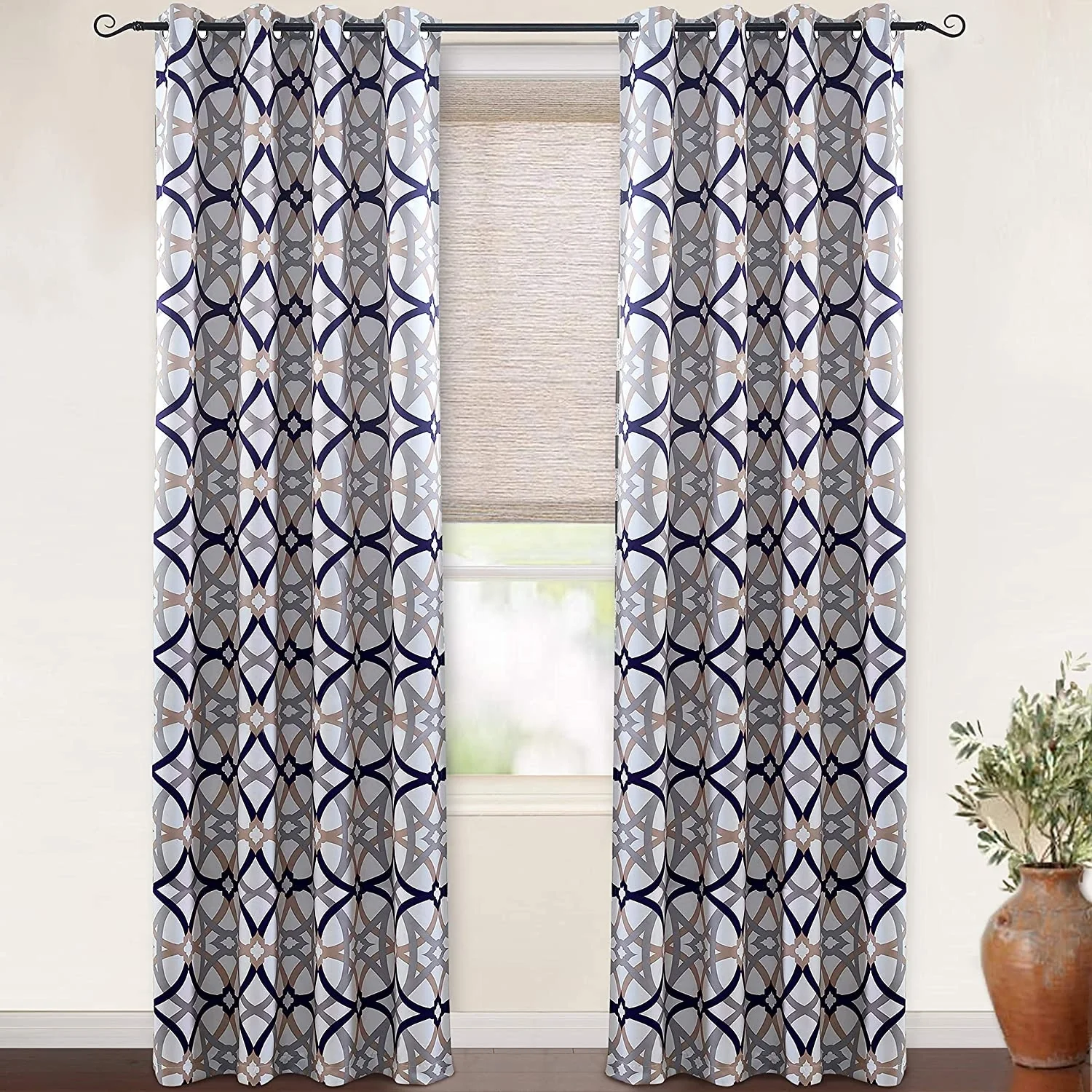 Jarvenpaa Insulated Blackout Grommet Window Curtain Panel Pair