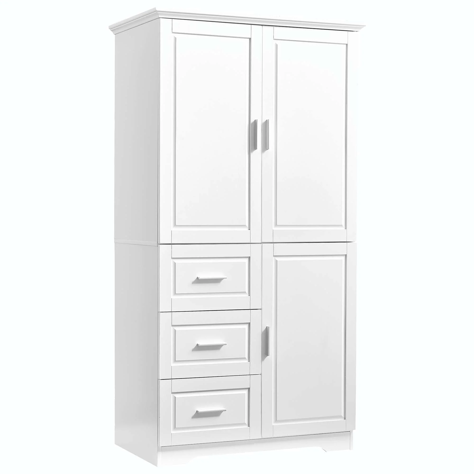 Bathroom Storage Cabinet with Drawers and Adjustable Shelf