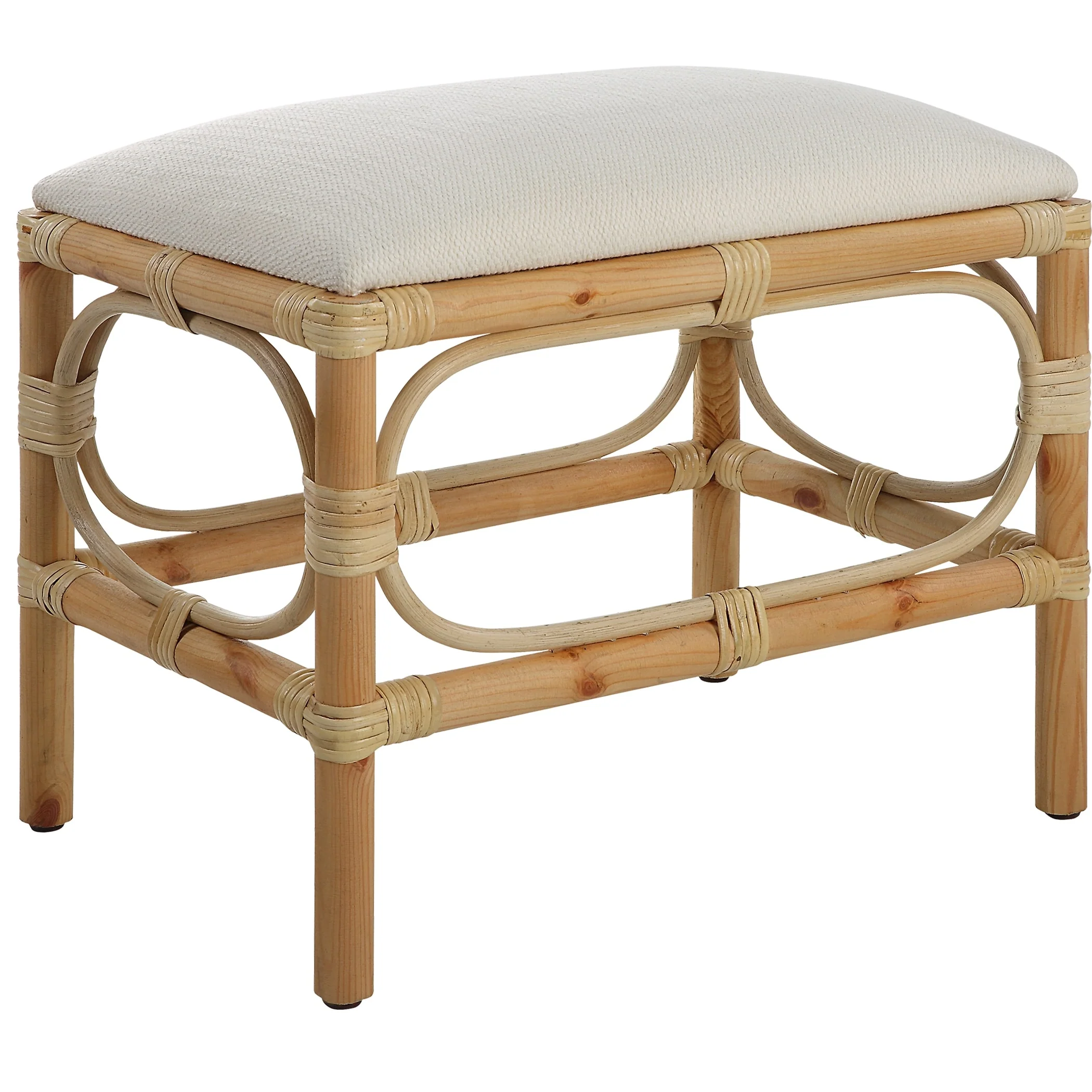 Uttermost Laguna Small Striped Bench