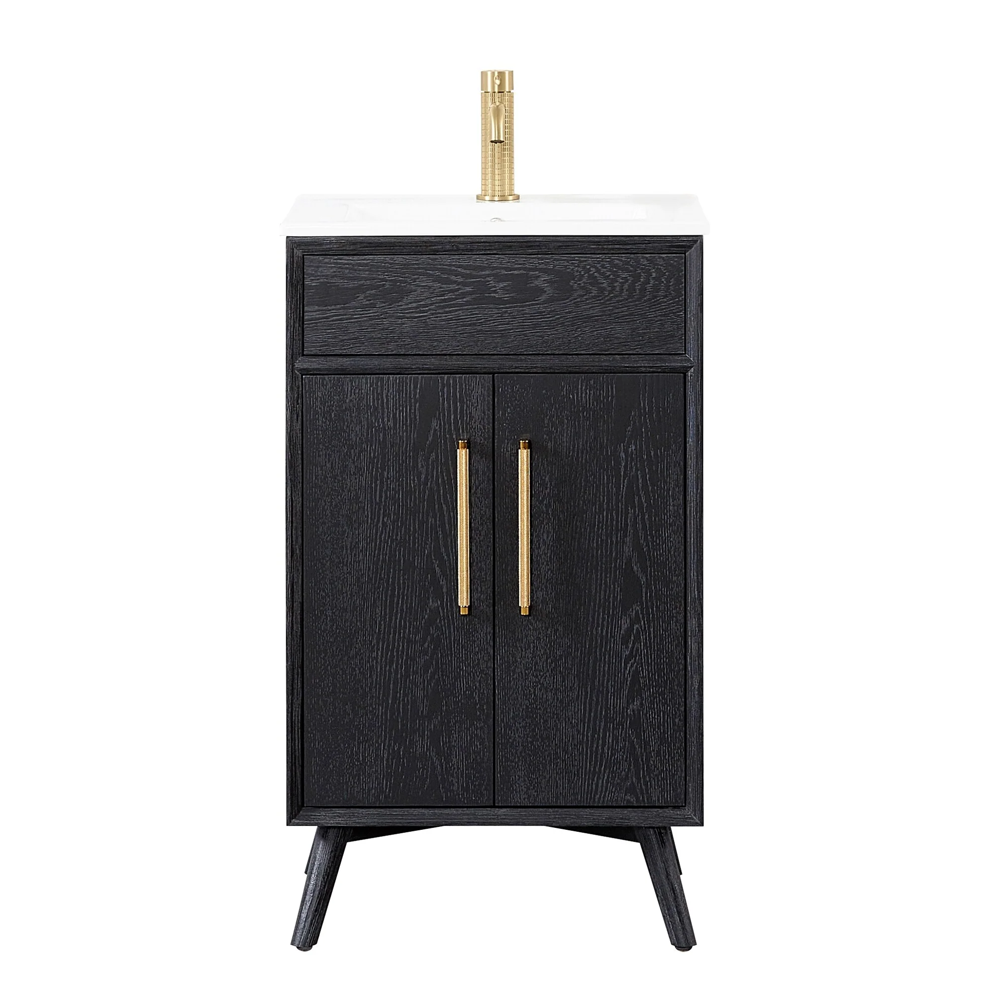 Delhi Bath Vanity with White Ceramic Basin Top without Mirror