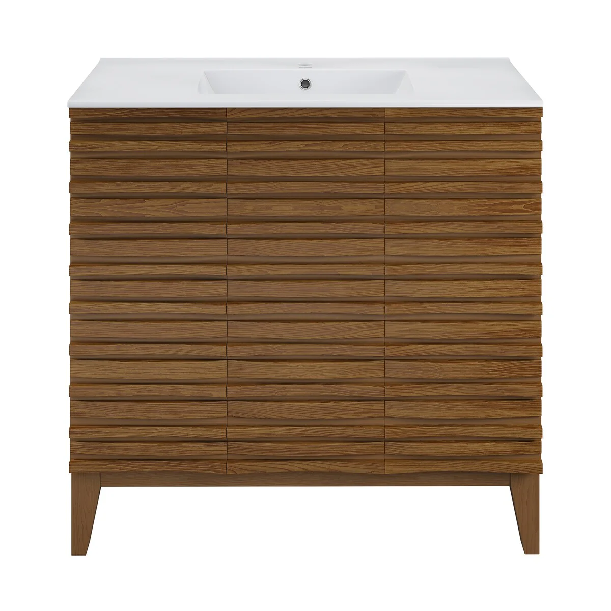 Cascade 36'' Bathroom Vanity In Brown Oak