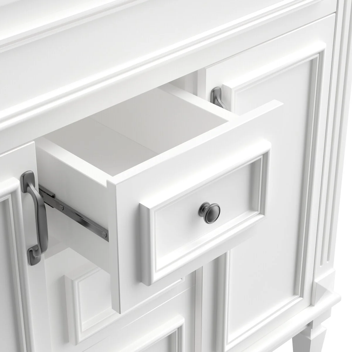 36 in. W x 18 in. D x 34 in. H Freestanding Bath Vanity with White Resin Top and Mirror Cabinet