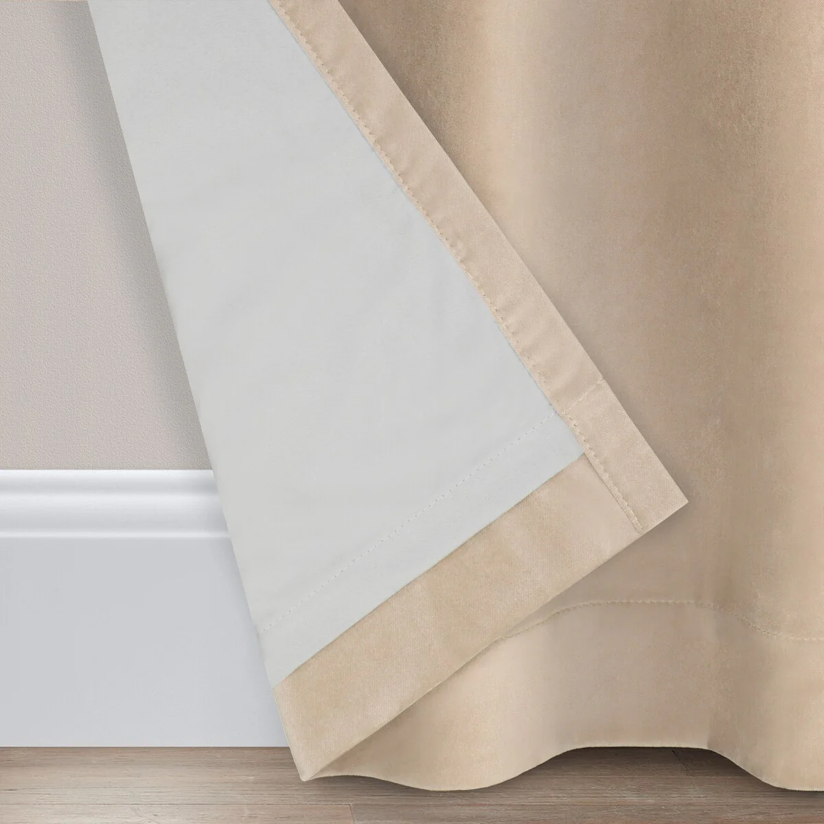 Eclipse Luxury Cotton Velvet 100% Blackout Grommet Curtain Window Panel