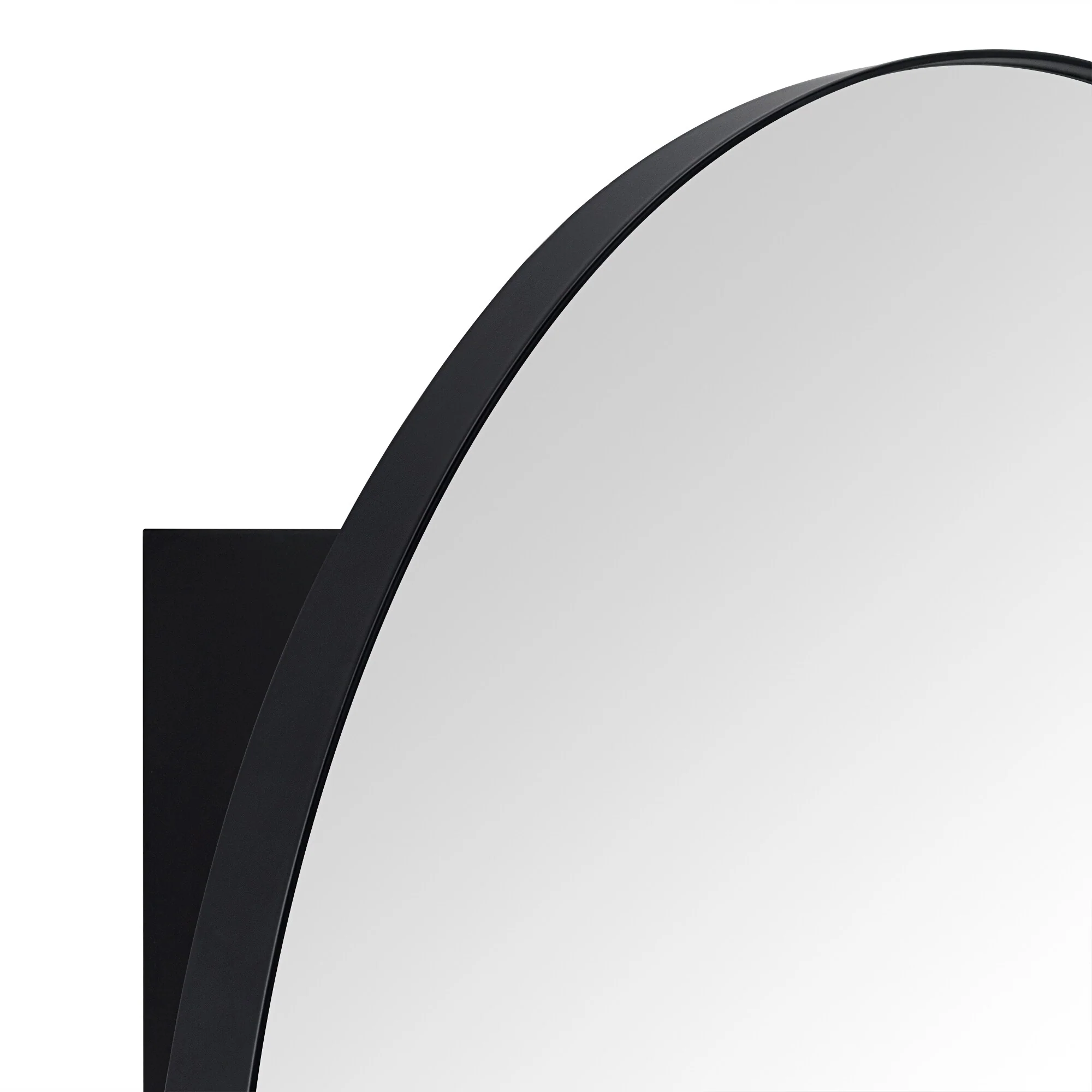 TEHOME Myriel Surface Mount Framed Round Medicine Cabinet with Mirror