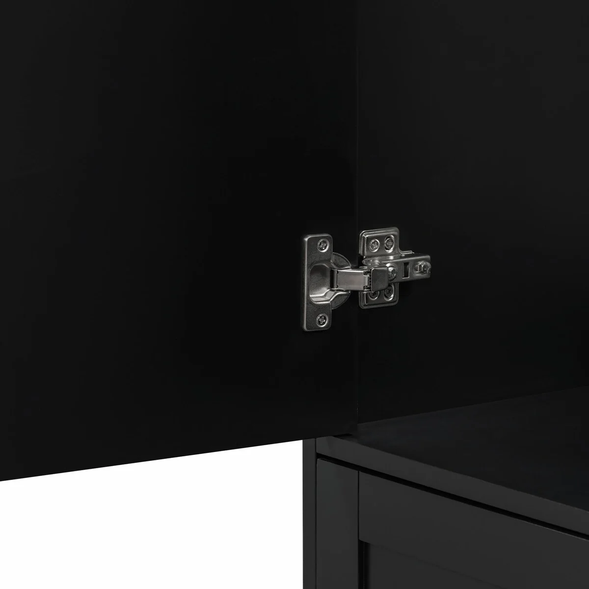 Modern 36-Inch Bathroom Vanity with Resin Sink and Ample Storage