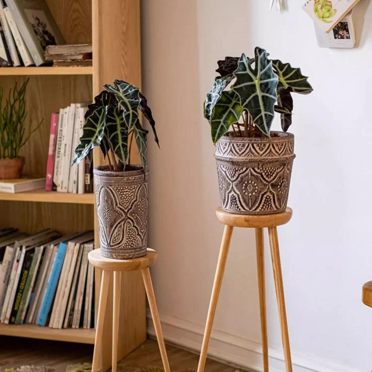 RusticReach Classic Element Art Planter Clay Flowerpot