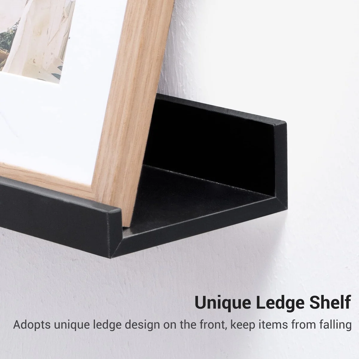 Picture Ledge Shelf, Floating Shelves Wall Mounted Set of 3