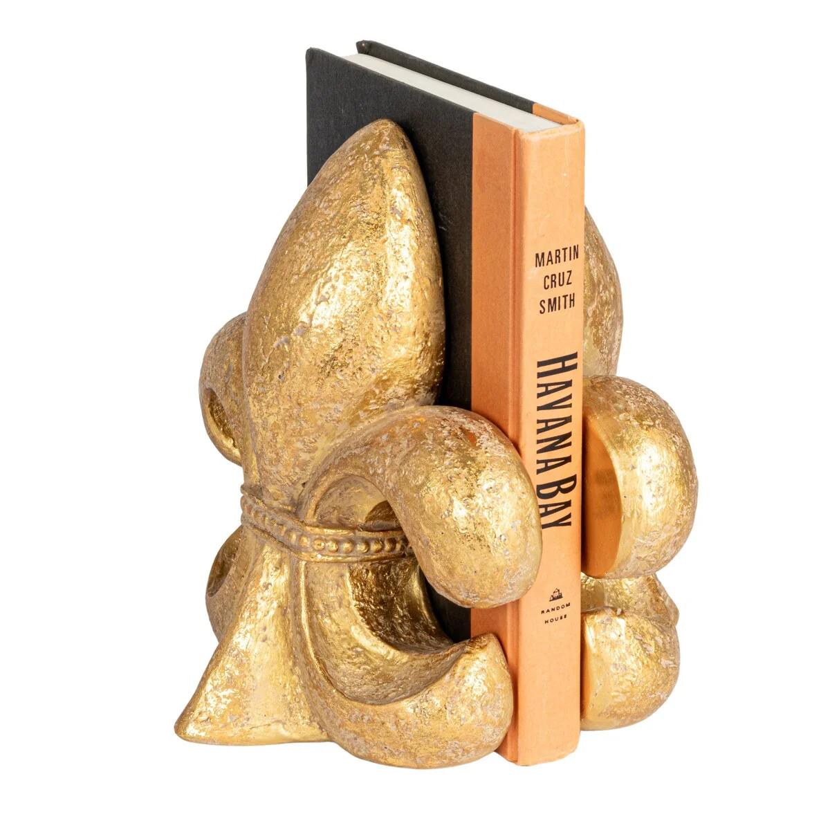 Decorative Fleur de Lis Bookends, Set of 2