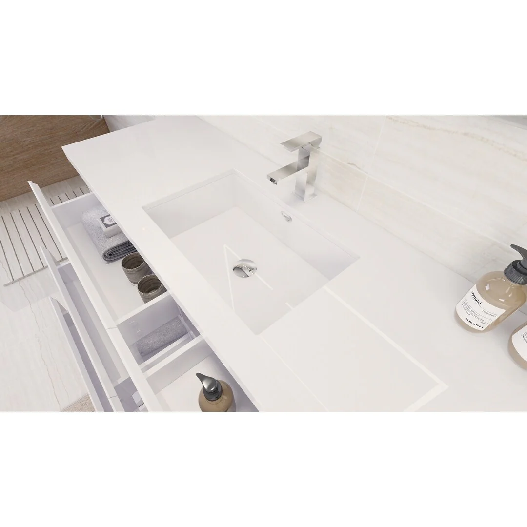 Aron 60'' Freestanding Vanity with Single Reinforced Acrylic Sink