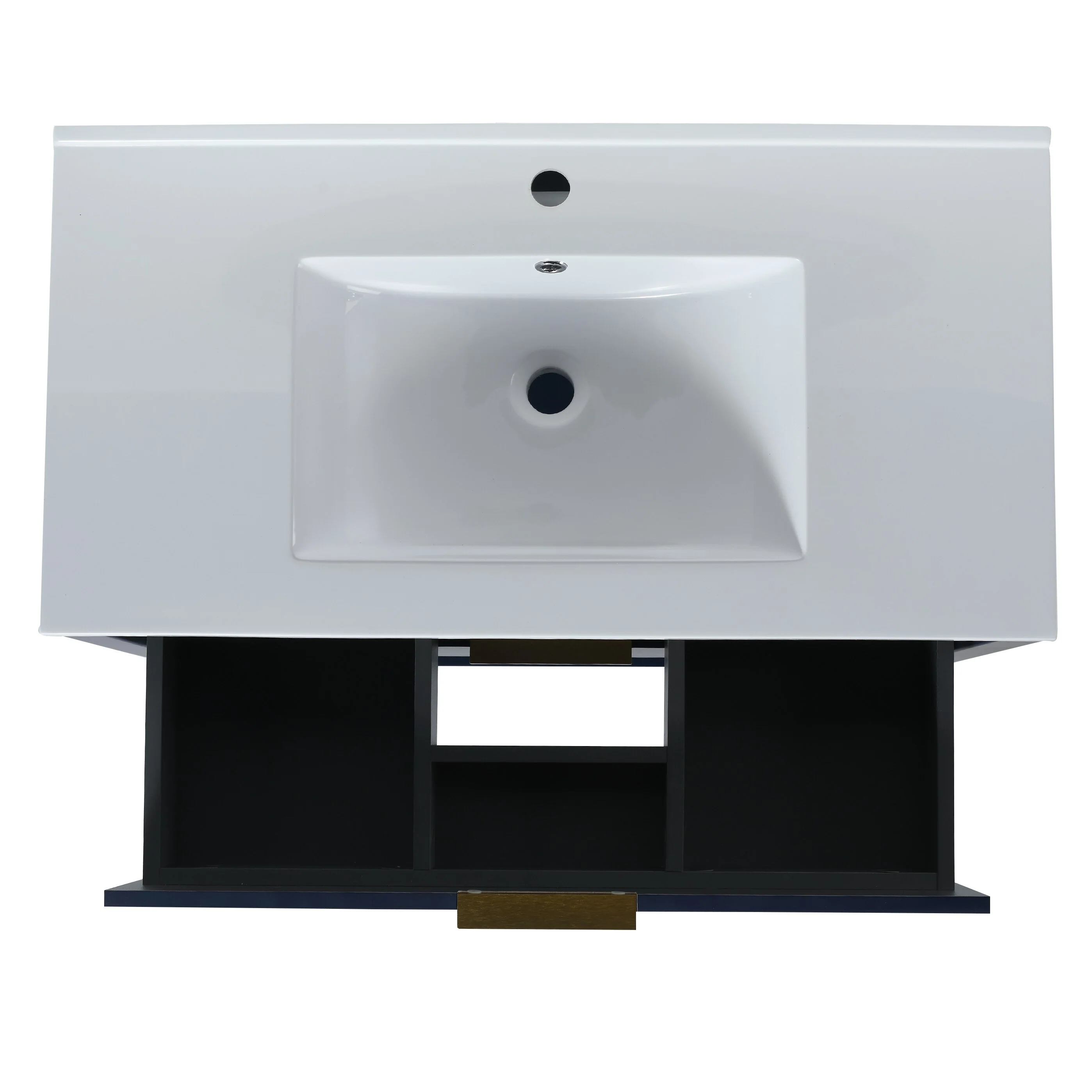 BNK 30/36 Inch Bathroom Vanity With Single Sink,Modern Bathroom Vanities With Soft Close Drawer And Shelf
