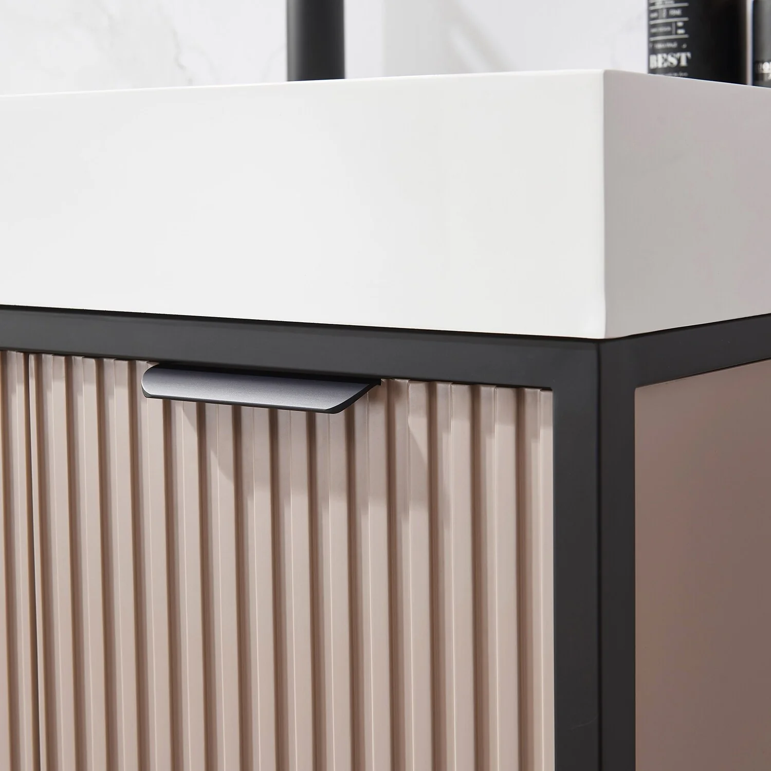 Marcilla 36 in. Single Sink Bath Vanity with Stone Sink Top