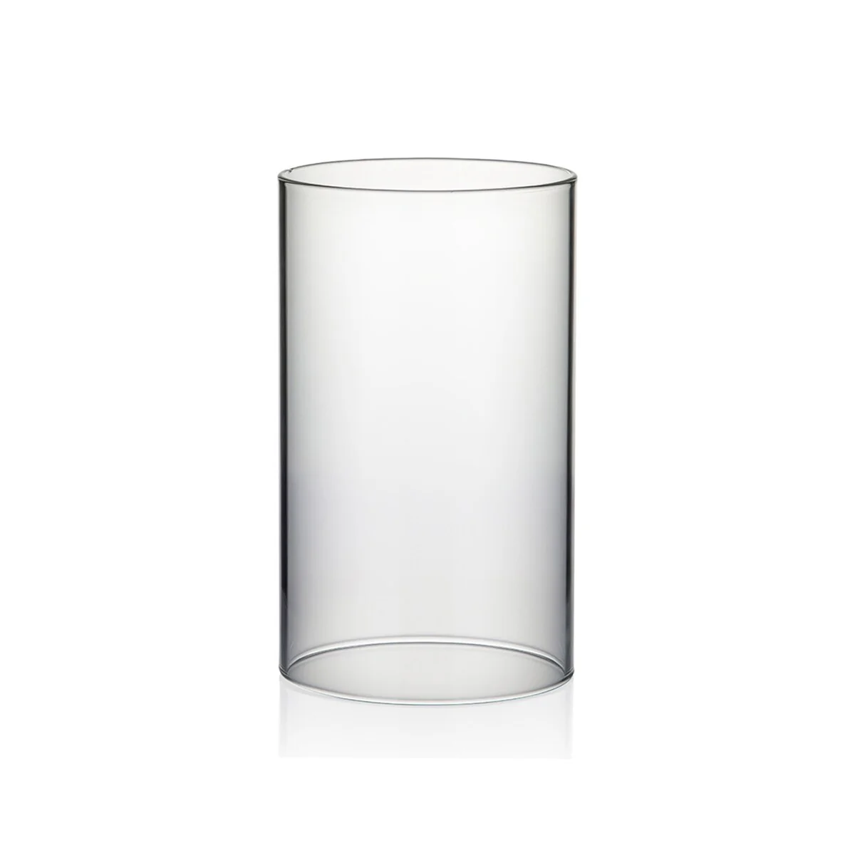 Clear Glass Cylinder Hurricane Chimney Tube, Candle Cover - 1 Piece