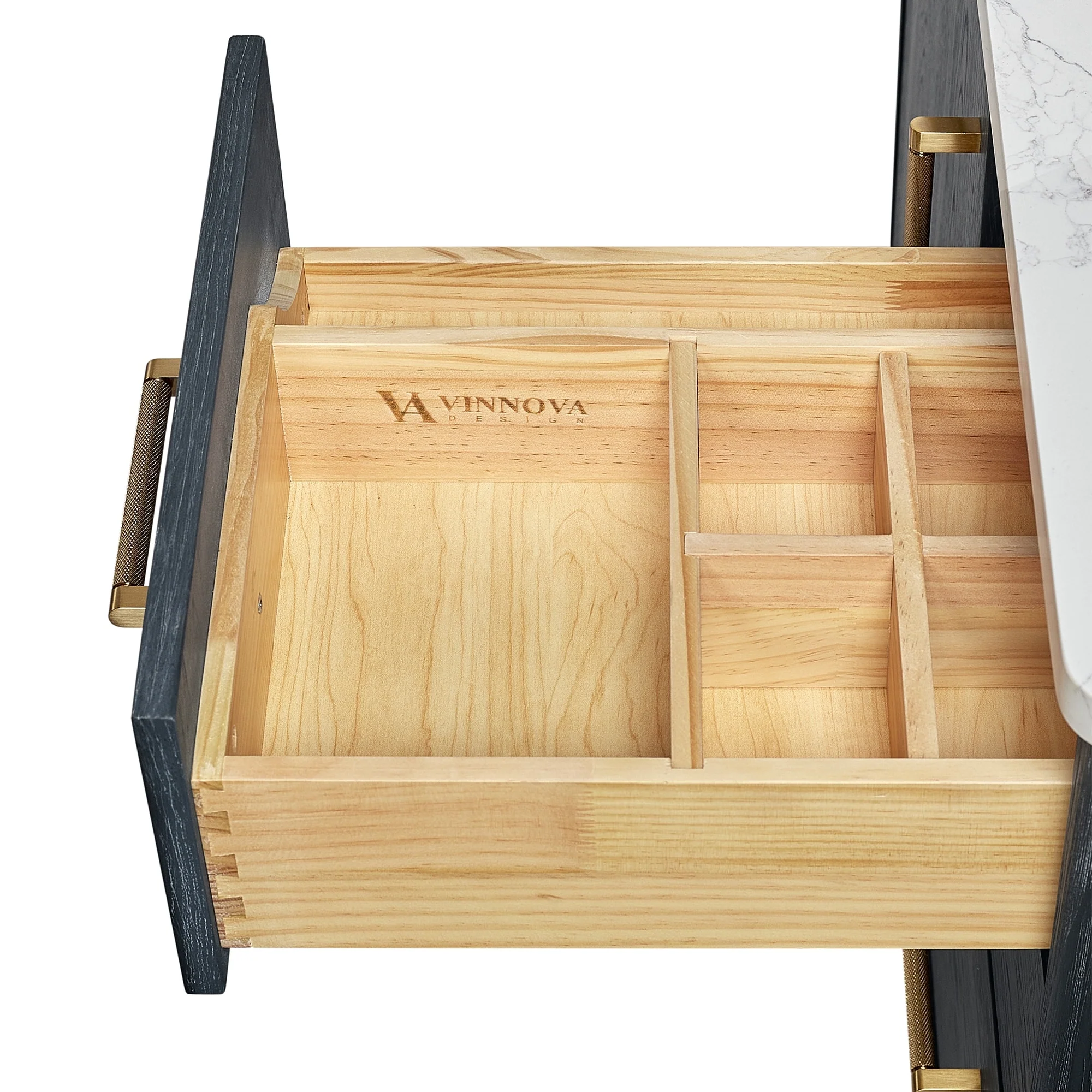 Gara Single Bath Vanity with Composite Stone Top and Mirror