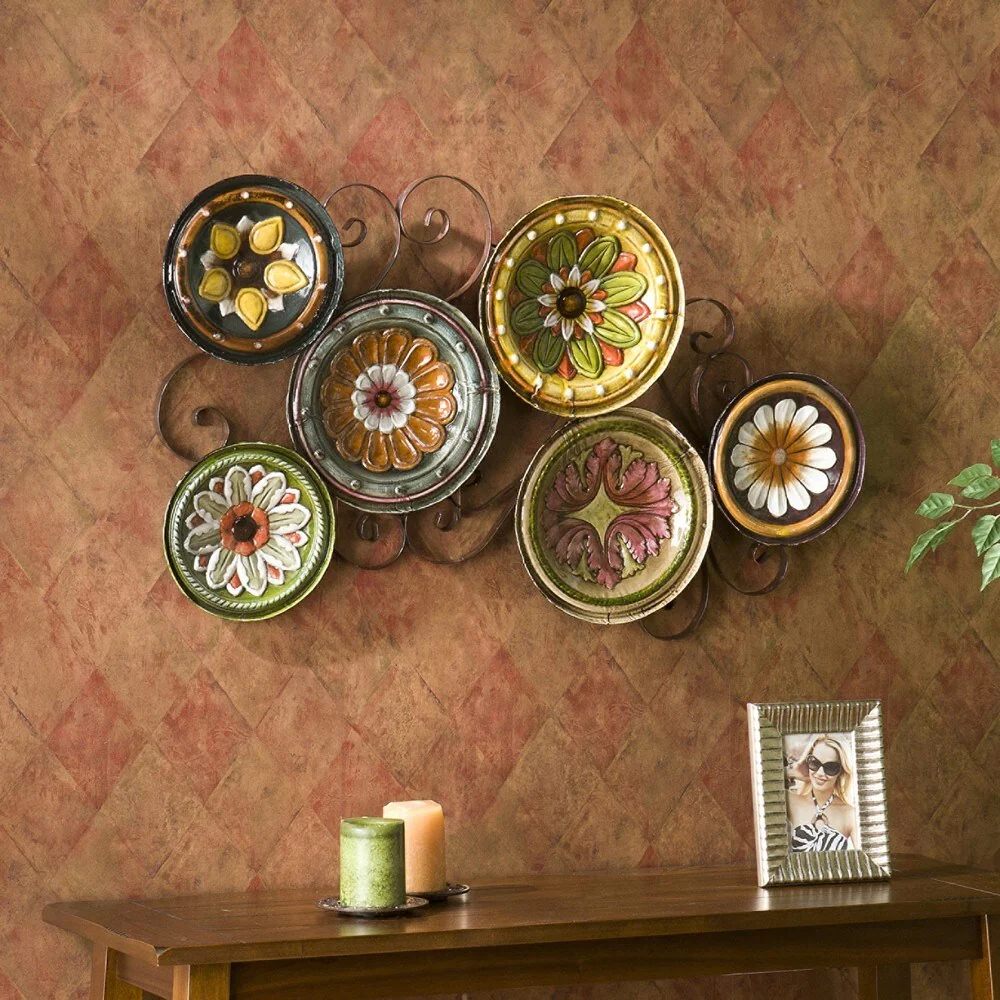 SEI Furniture Forli Scattered 6-piece Italian Plates Wall Art Set