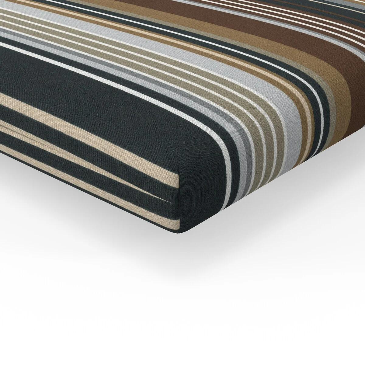 Pillow Perfect Outdoor/Indoor 100% T-Spun Polyester Seat Cushion, Weather Resistant, Fade Resistant