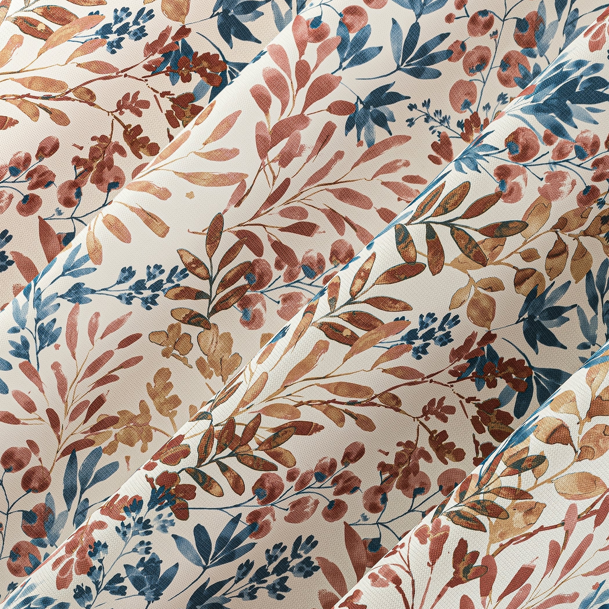 No. 918 Amelie Botanical Print Room Darkening Grommet Curtain Panel, Single Panel