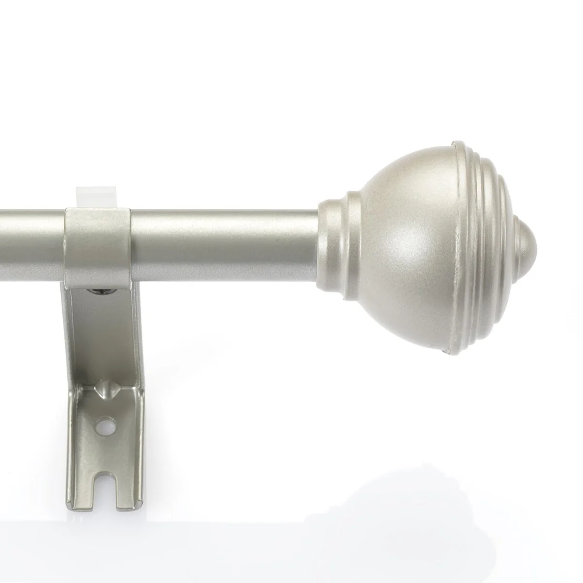 Deco Window 2 Pack Single Curtain Rod with Urn Finials & Brackets Set - 28