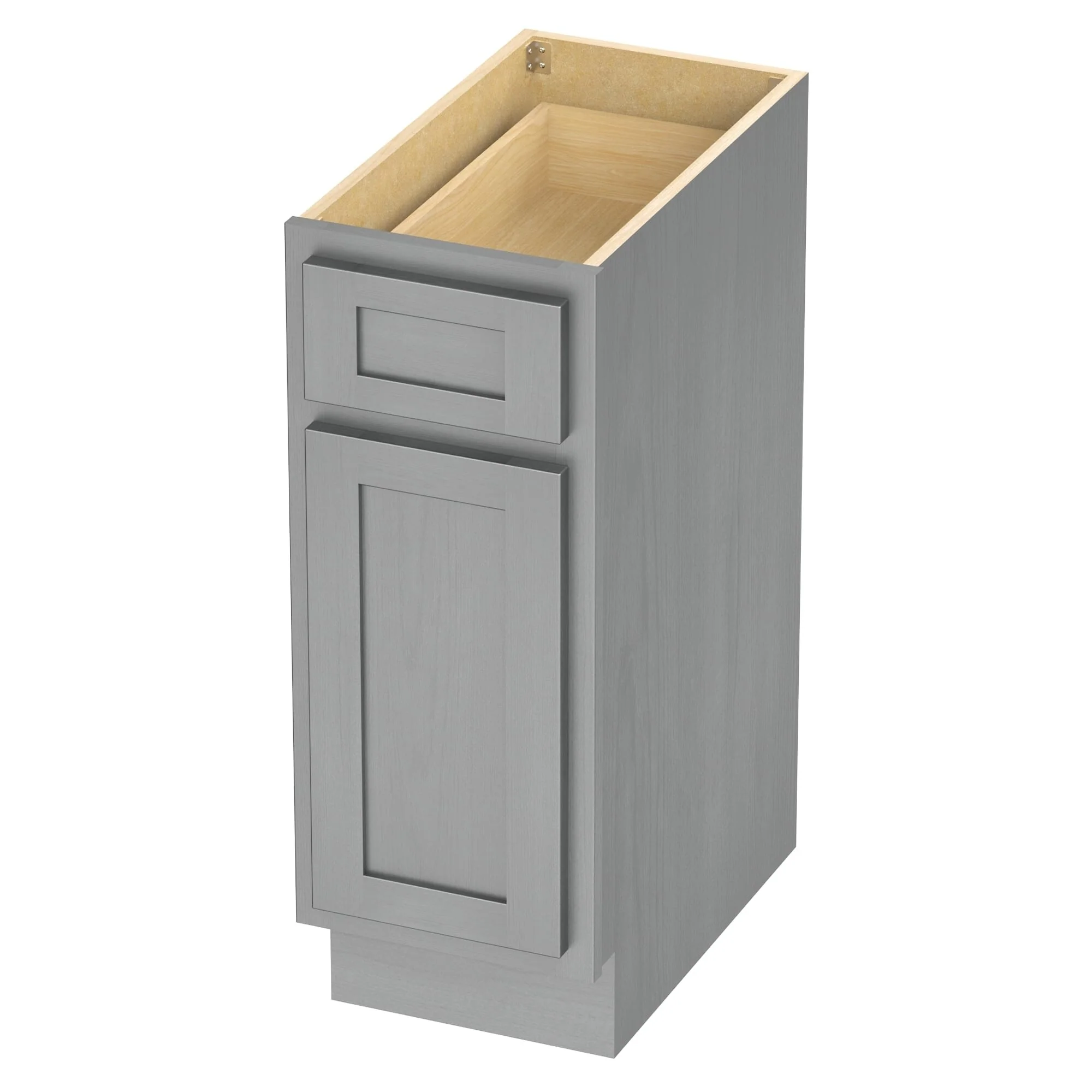 Vanity Art 12 Inch Bathroom Vanity Base Cabinet Single Right Offset Solid Wood Small Bathroom Storage Floor Cabinet