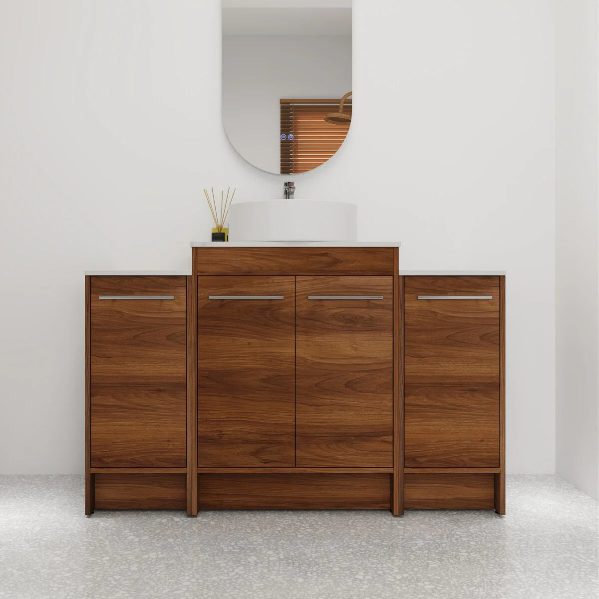 Bathroom Vanity With Sink In 24/36/48/60 Inch, Freestanding Bathroom Vanity With Soft Close Door