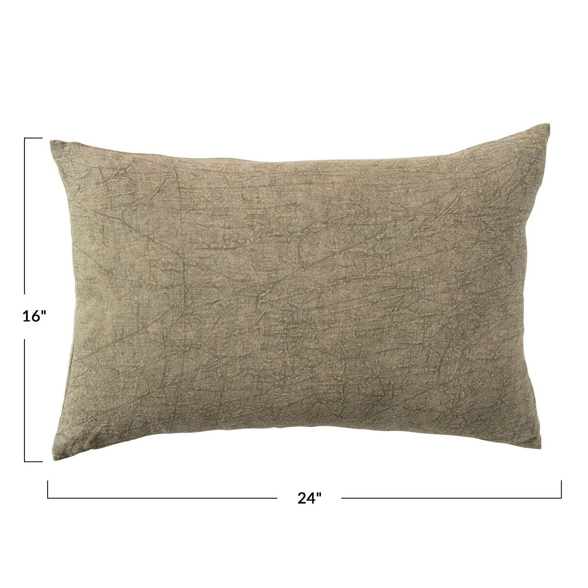 Stonewashed Linen Lumbar Pillow