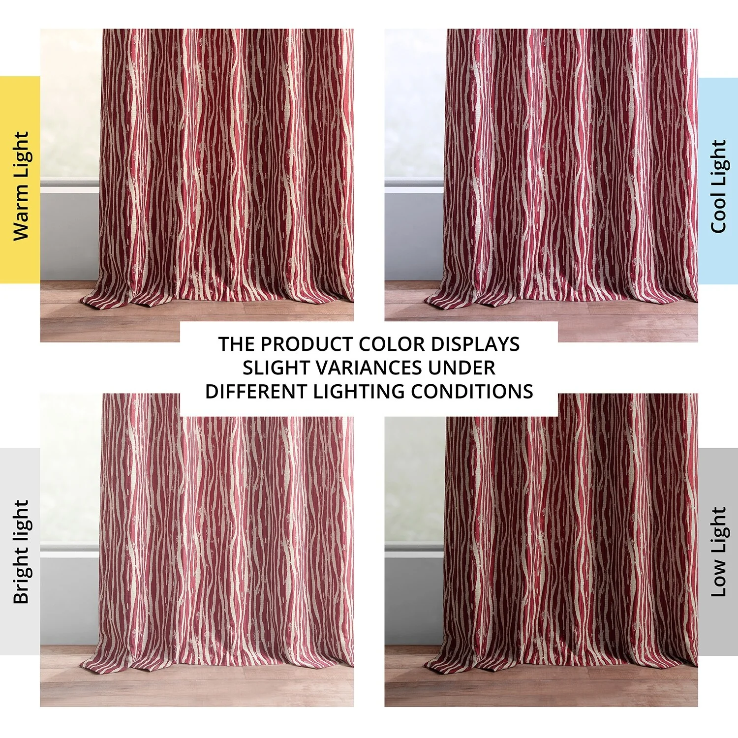 Exclusive Fabrics Jacquard Faux Silk Curtains - 1 Panel Room Darkening Curtain