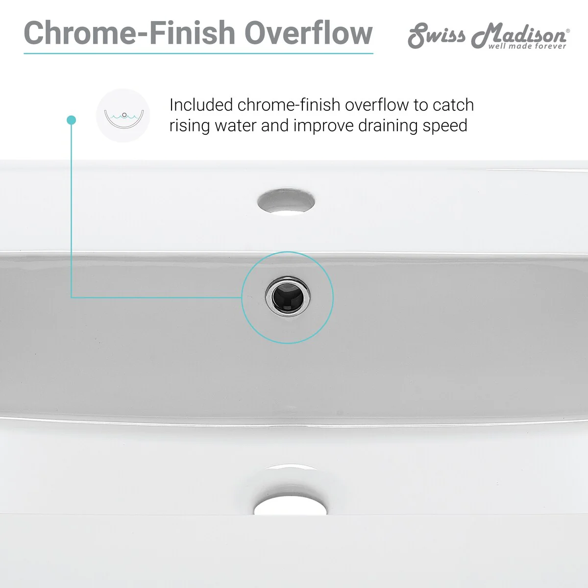 Swiss Madison Ceramic Vanity Top 24