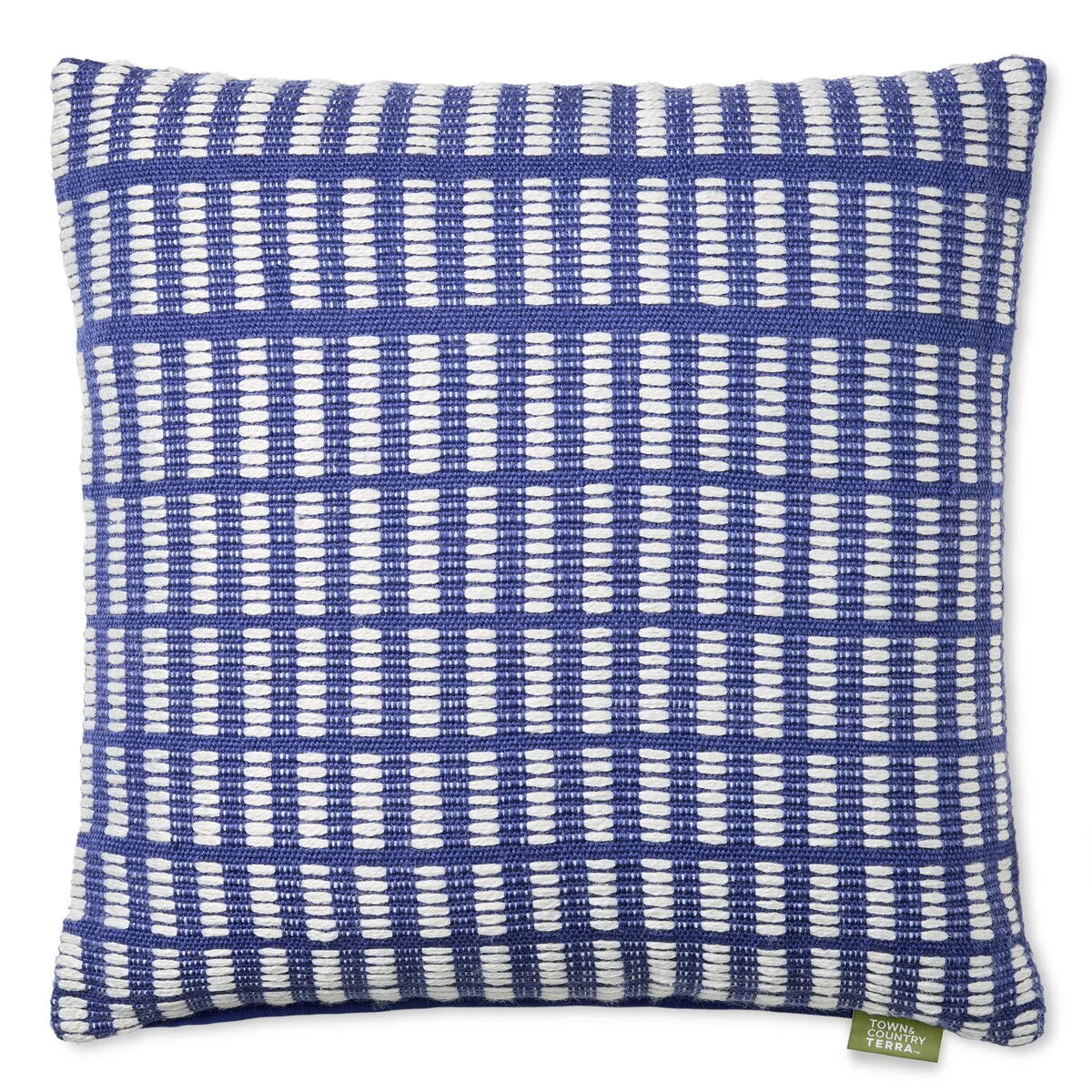 TOWN & COUNTRY TERRA Alara Textured Geo Stripe Indoor Outdoor Decorative Pillow