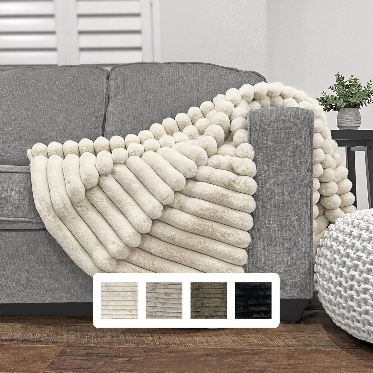 The Mood Channel FauxFur Throw