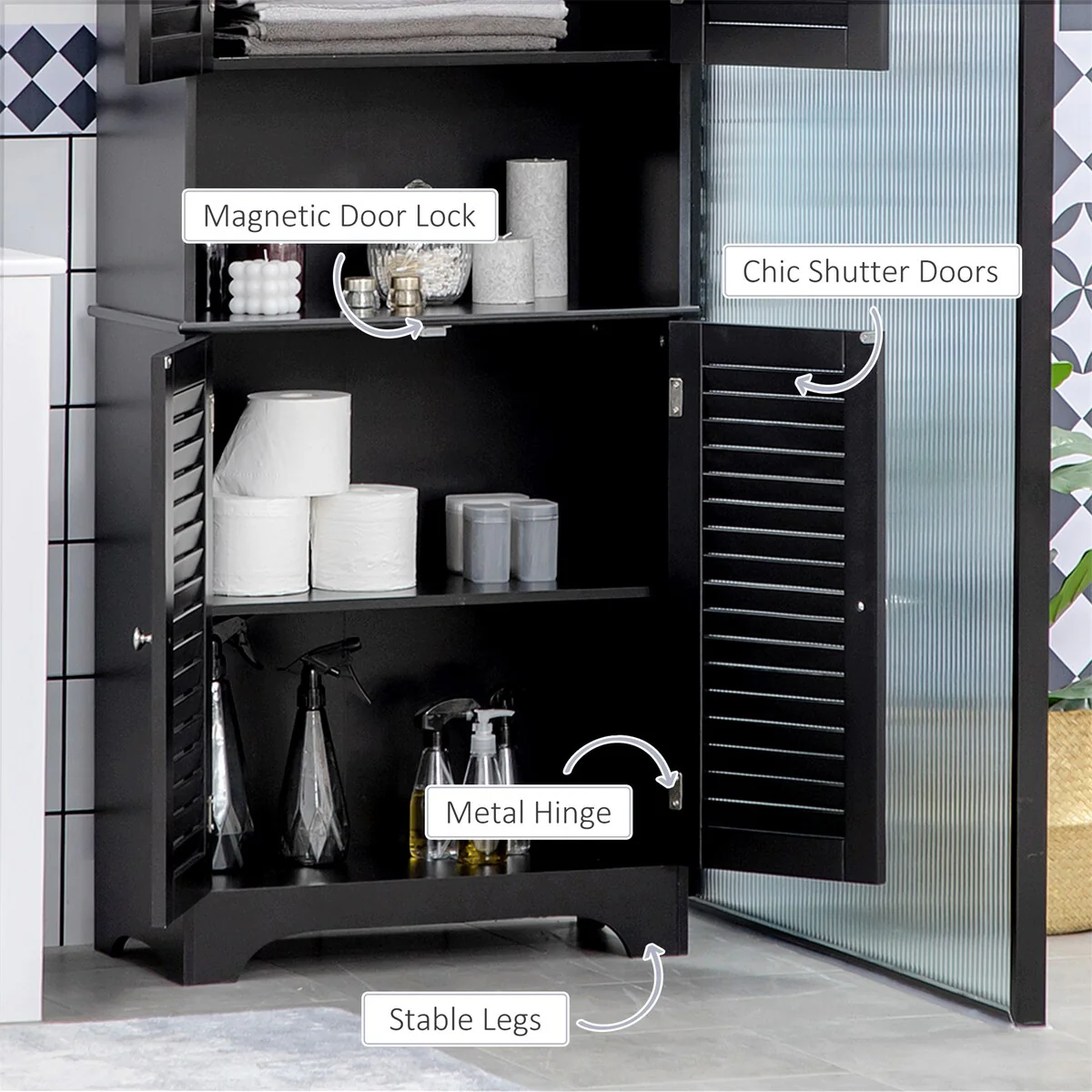 Tall Narrow Bathroom Storage Cabinet