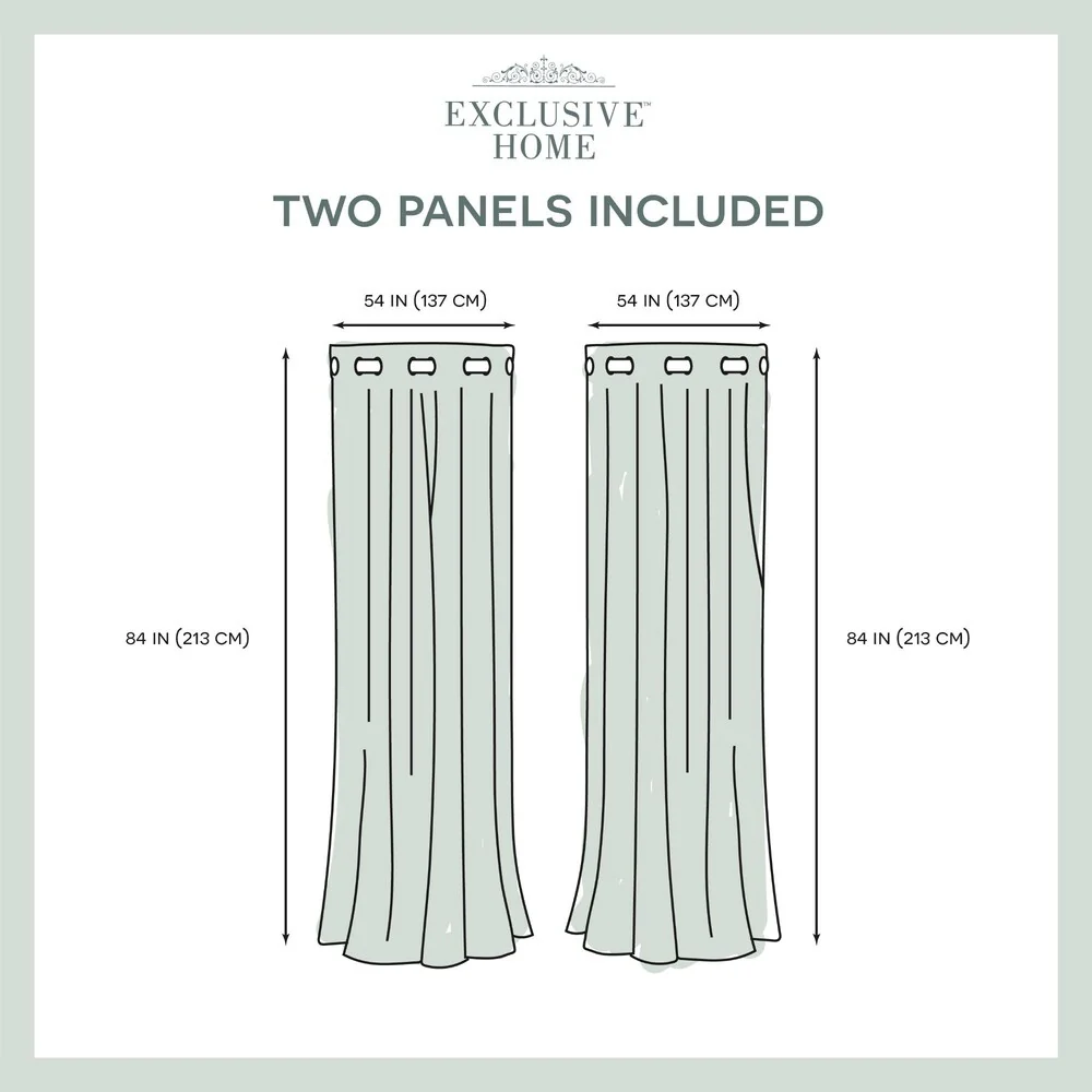 Strick & Bolton LeWitt Thermal Textured Linen Curtain Panel Pair