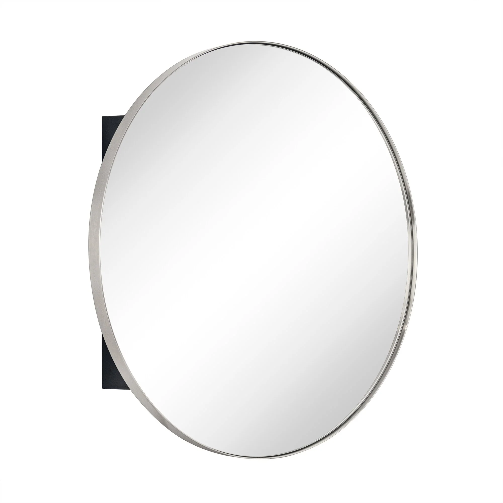 TEHOME Myriel Surface Mount Framed Round Medicine Cabinet with Mirror