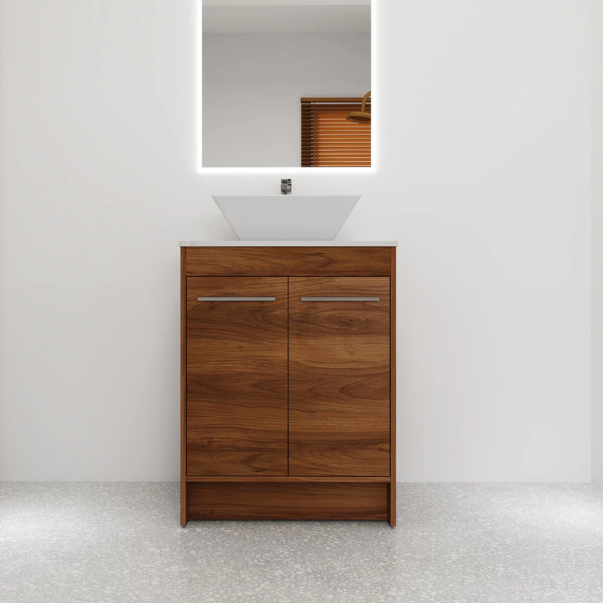 Bathroom Vanity With Sink In 24/36/48/60 Inch, Freestanding Bathroom Vanity With Soft Close Door