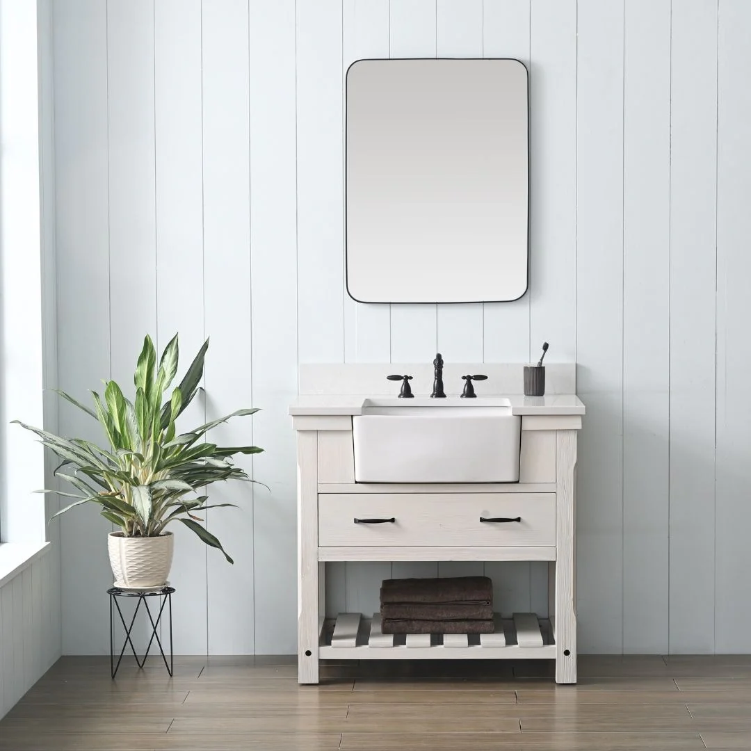 Sudio Design Bathroom Vanity Wesley Weathered Collection.