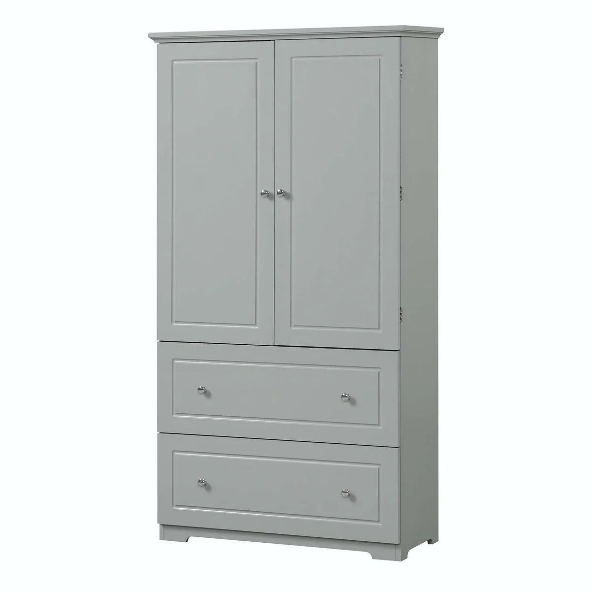 Tall Bathroom Storage Cabinet with Drawers and Adjustable Shelf