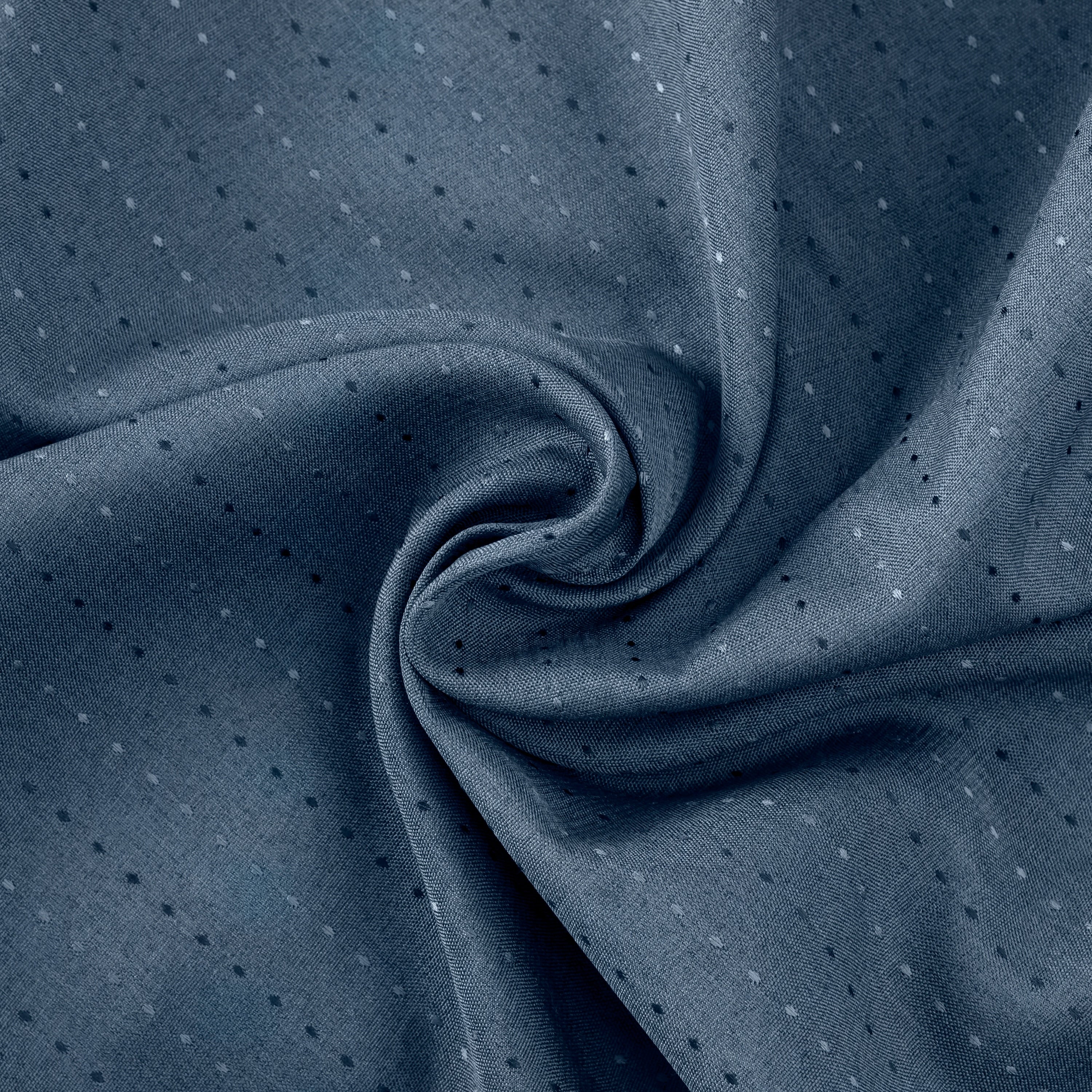 Grand Pointe Premium Dotted Rod Pocket w/Back tabs Curtain Panel