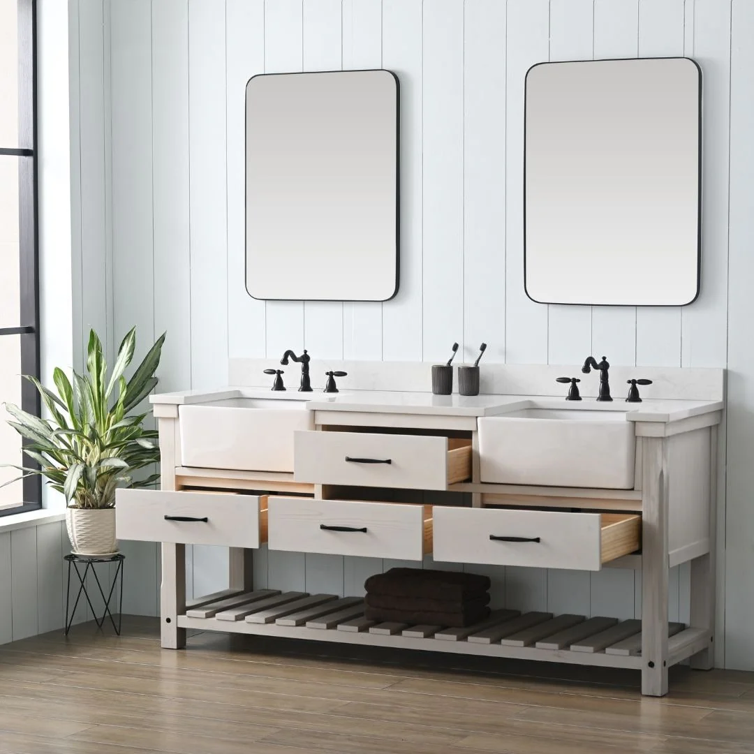 Sudio Design Bathroom Vanity Wesley Weathered Collection.