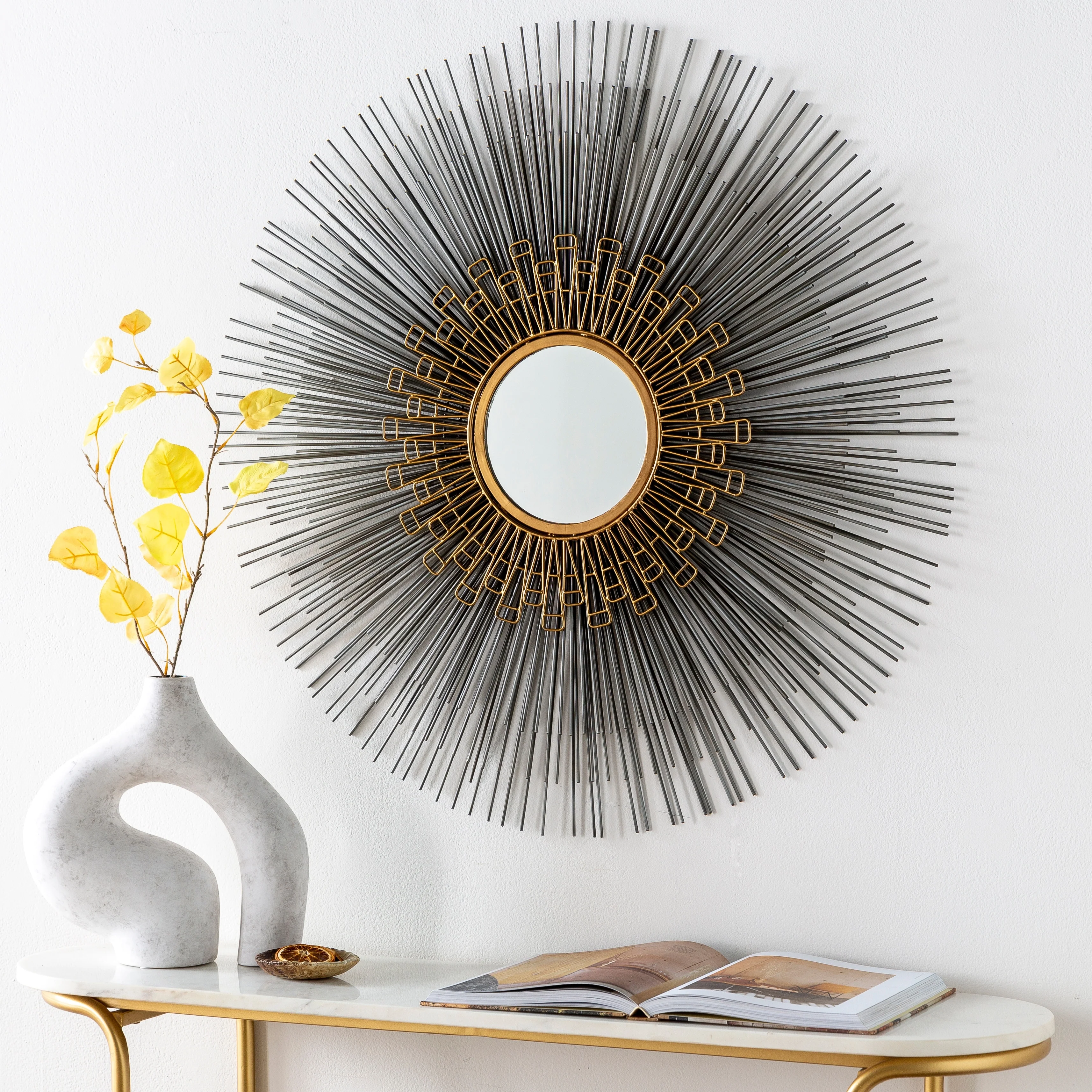 Alinae Modern Sunburst Mirror - 33