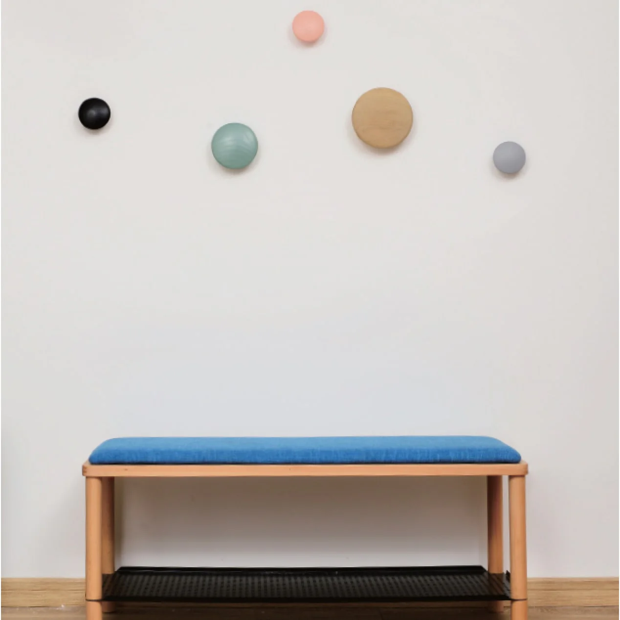 Mod Made Wall Button Coat Rack Hooks