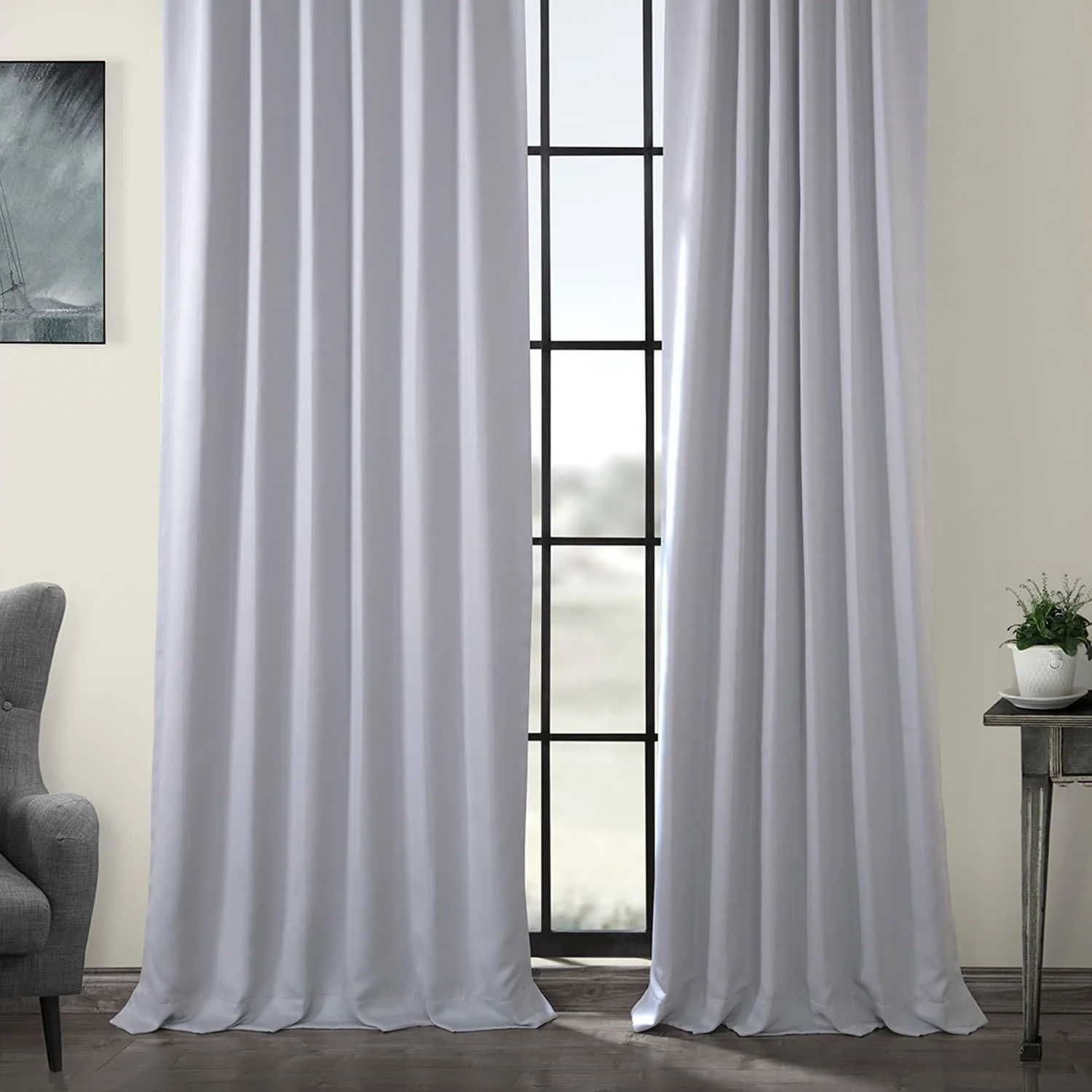 Exclusive Fabrics Room Darkening 120-inch Curtain Panel Pair (2 Panels)