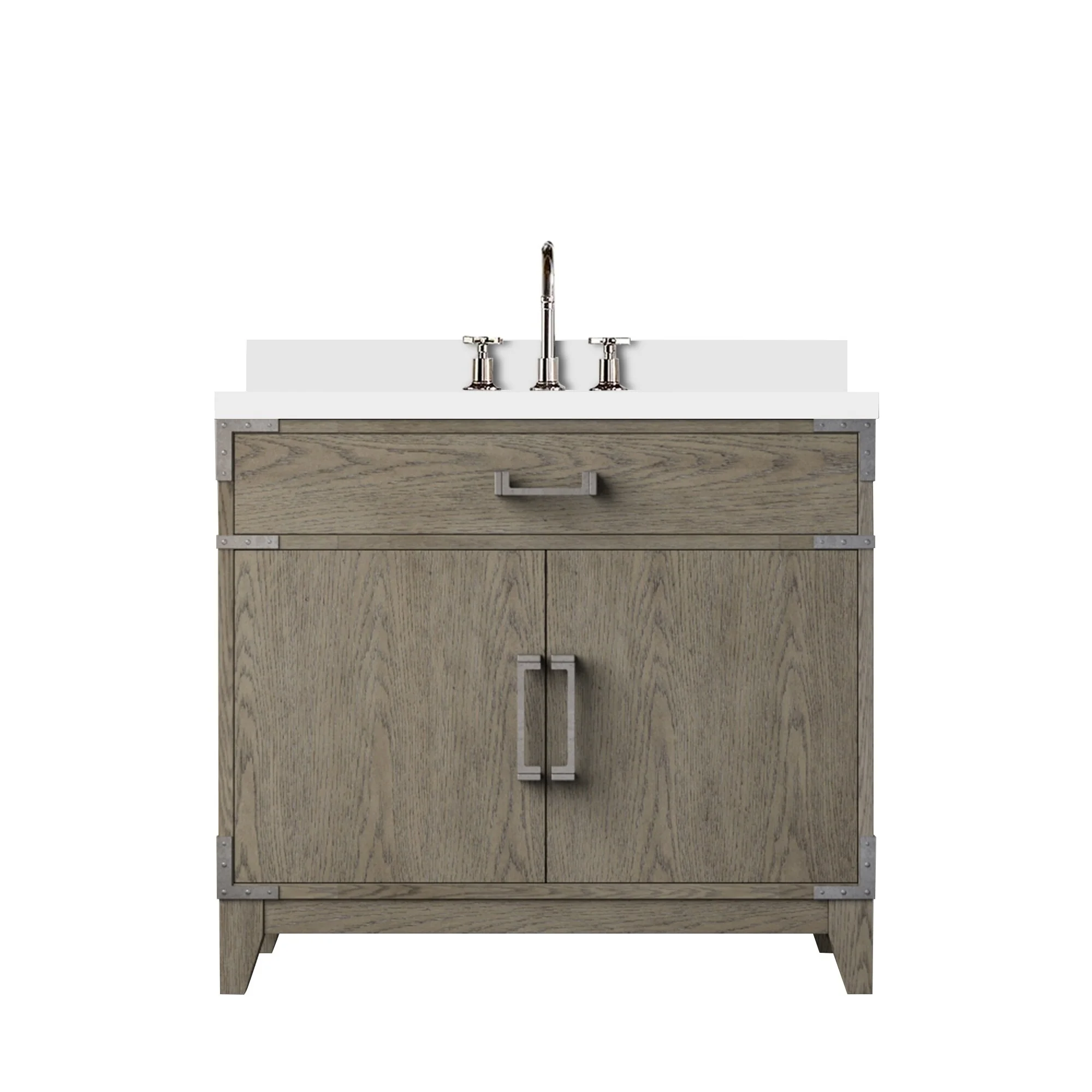 Laurel Bath Vanity Quartz Top, Sink and Faucet