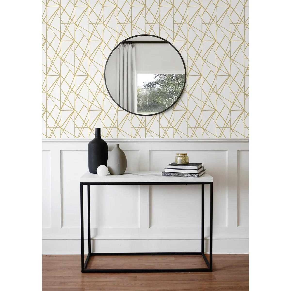 NextWall Quartz Geo Peel and Stick Wallpaper
