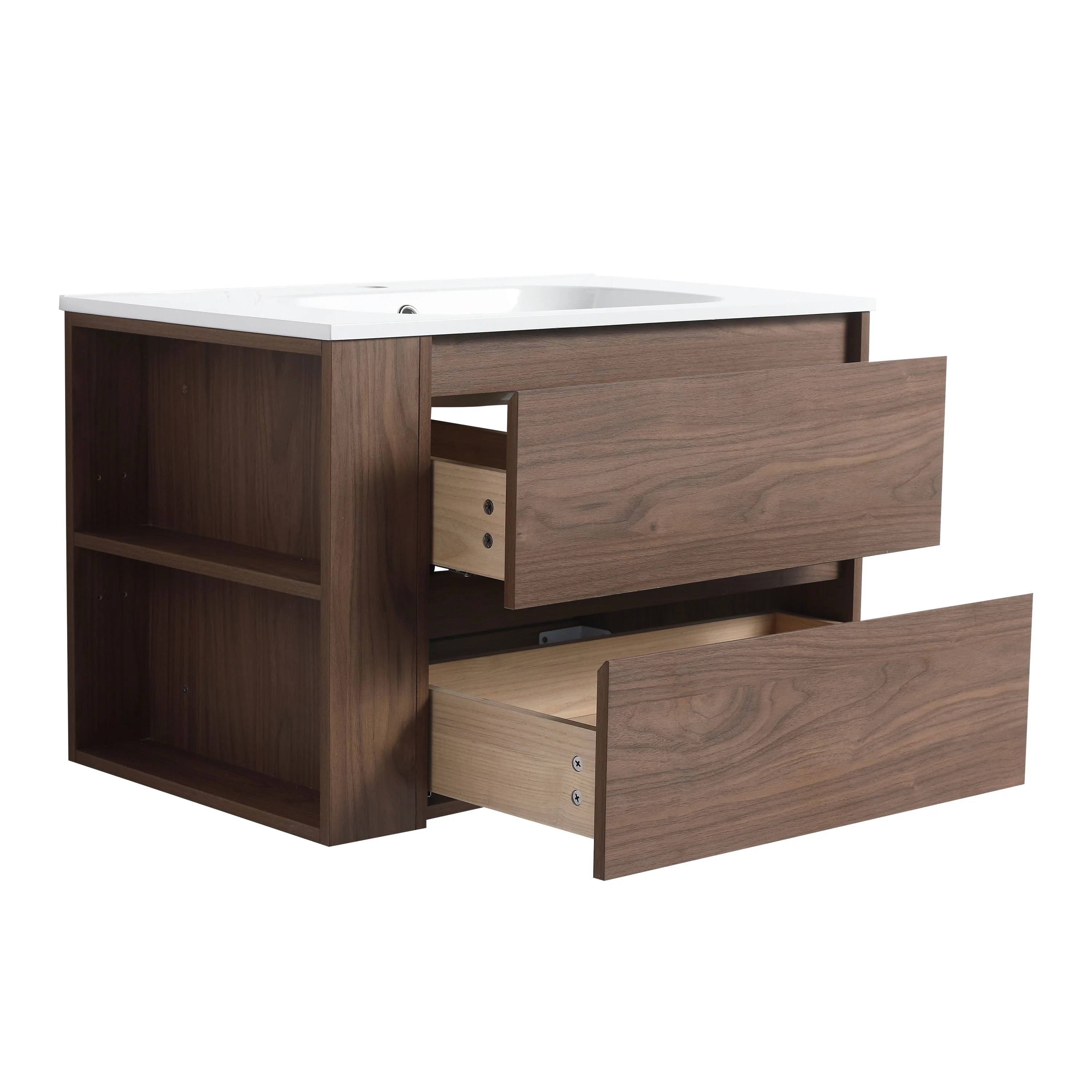Beingnext 30''/36'' Single Sink Floating Bathroom Vanity with Soft Close Drawer and Adjustable Shelf