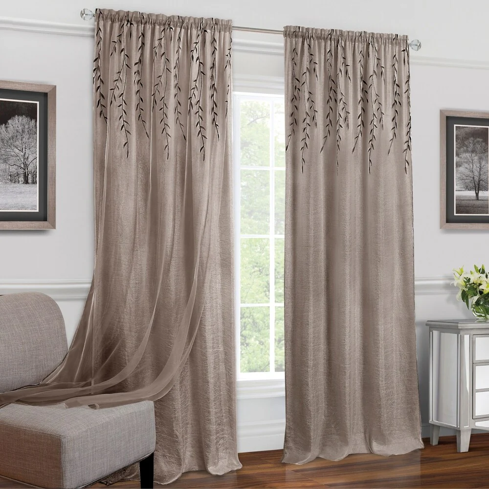 Achim Willow Rod Pocket Window Curtain Panel