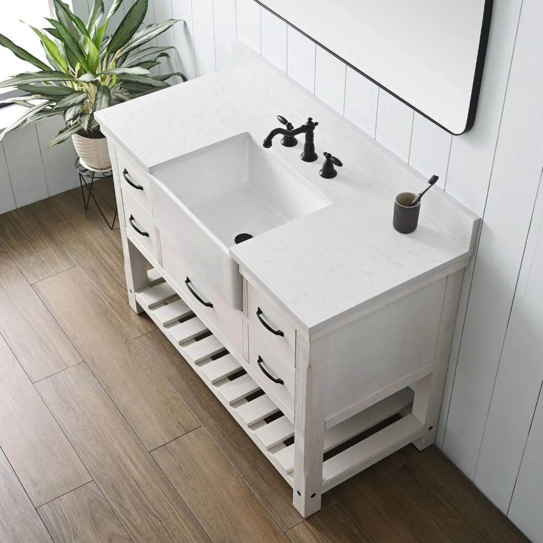 Sudio Design Bathroom Vanity Wesley Weathered Collection.