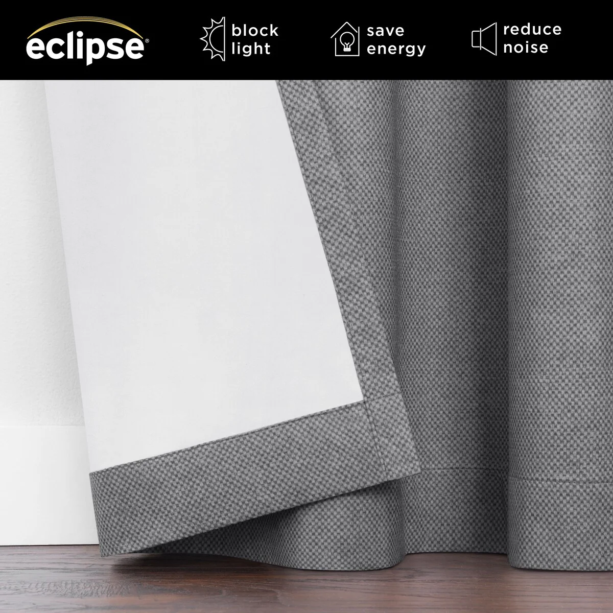 Eclipse Blackout Curtains, Larissa Solid Grommet Curtains