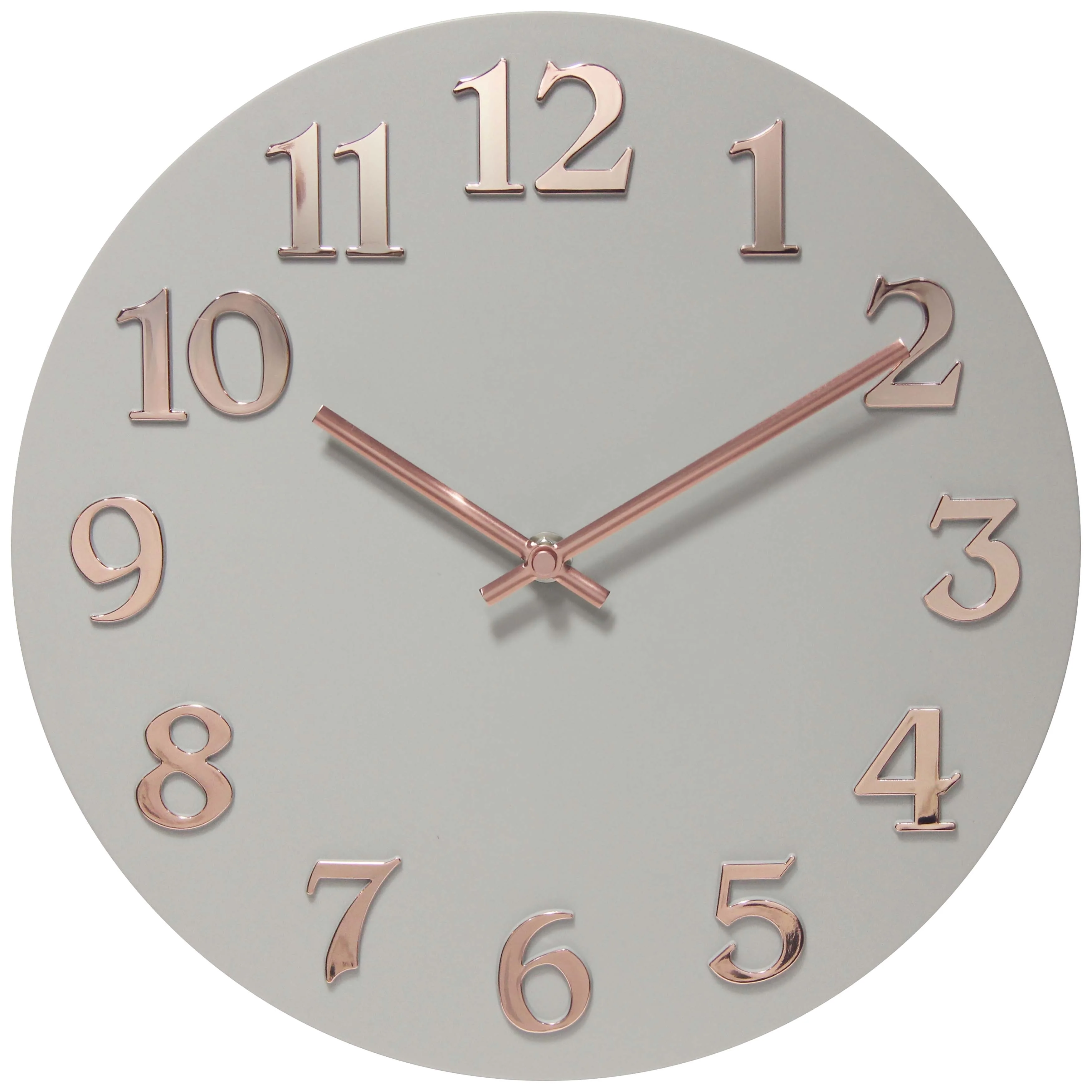 Infinity Instruments Vogue 12-inch Round Wall Clock - 12 x 1.25 x 12