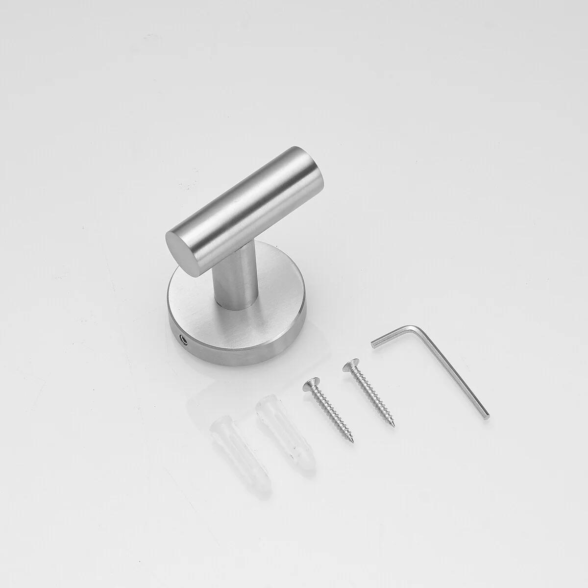 Bathroom Robe Hook Round Towel Hook in Stainless Steel(2-Pack)