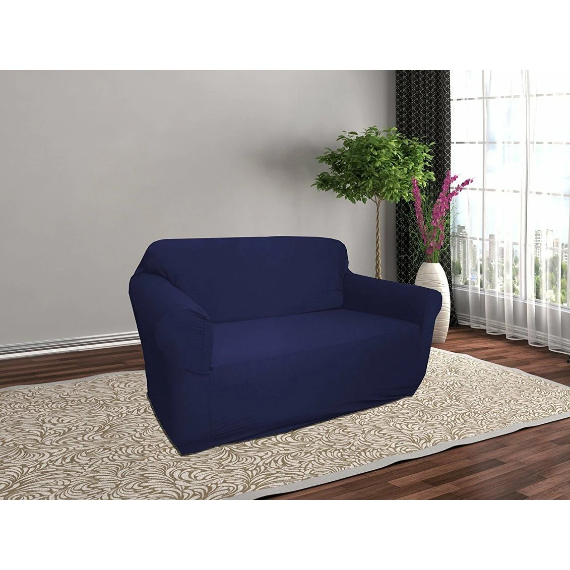 Stretch Jersey Slipcover - Soft and Form-Fitting Chair Cover in a Solid Color