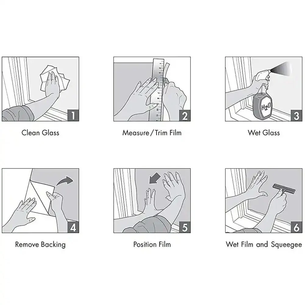 DCP Electrostatic Pure scrub Window Film,78.7*17.7